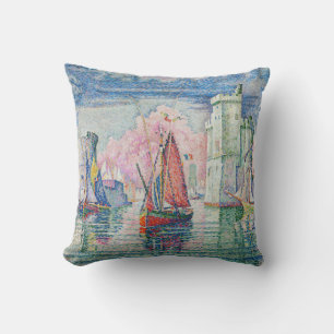 Coussin Paul Signac - Entrée du port de La Rochelle