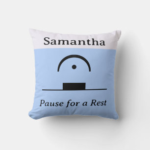 Coussin Pause Personnalisée Repos Musicale Humour Musique 
