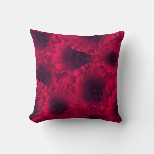 Coussin Pavot rouge (Recto)