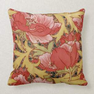 Coussin Pavots par William Morris