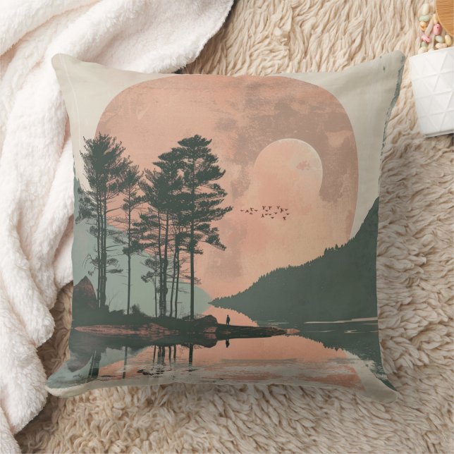 Coussin Paysage Abstrait de Boho (1) (Couverture)