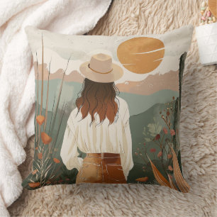 Coussin Paysage Abstrait de Boho (20)