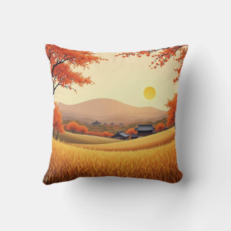 Coussin Paysage d'automne émotionnel
