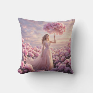 Coussin Paysage de rêve en fleurs