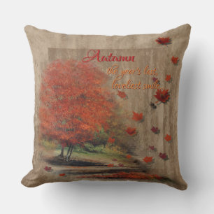 Coussin Paysage Feuille en chute Jeu d'oreiller