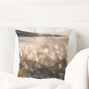 Coussin Paysage floral côtier artistique