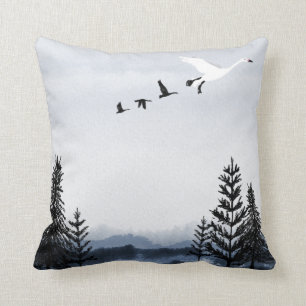 Coussin Paysage hivernal surréaliste