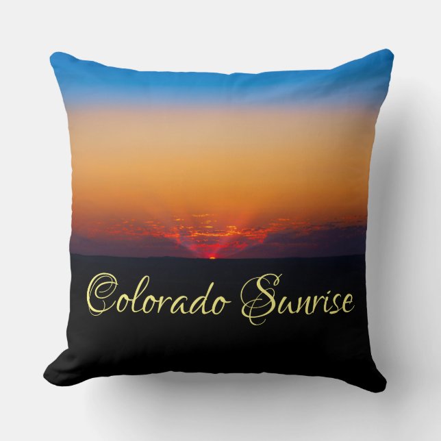 Coussin Paysage magnifique Colorado lever de soleil (Recto)