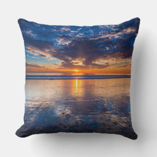 Coussin Paysage marin spectaculaire, coucher de soleil, CA