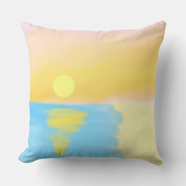 Coussin paysage nature (Recto)