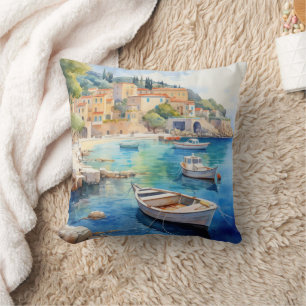 Coussin Paysages méditerranéens Peinture à l'huile