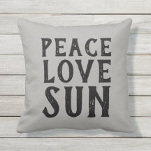 PEACE LOVE SUN typographie |