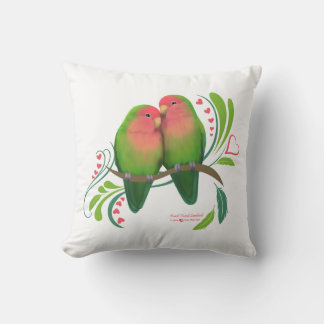 Coussin Peach Faced Inséparables