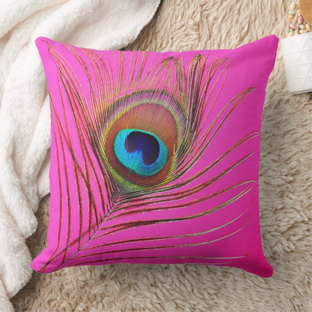 Coussin Peacock Feather (Couverture)