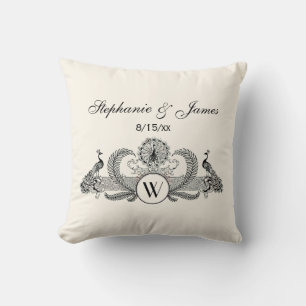 Coussin Peacocks vintages Monogram Ivory BG