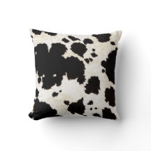 Peau de vache noire rustique