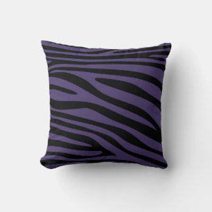 Coussin Peau Poster de animal violet et noire de Zebra