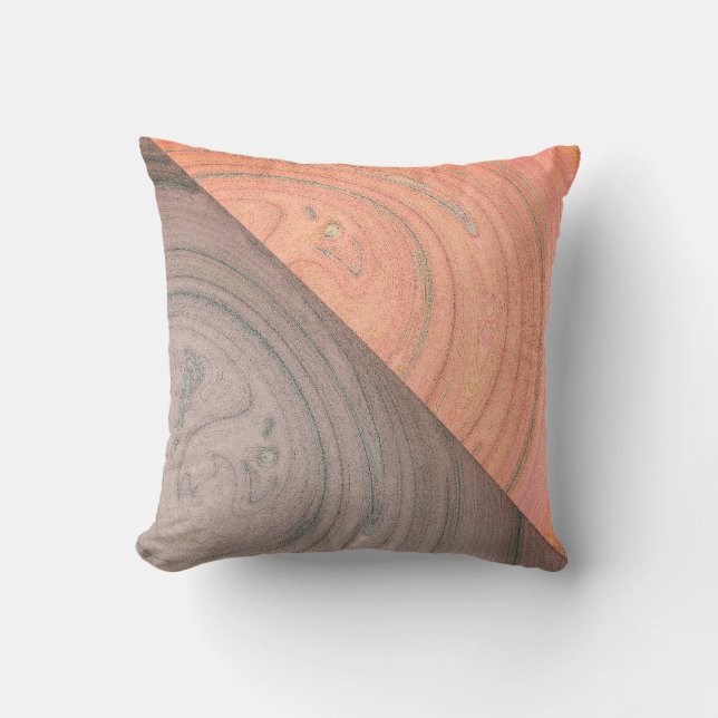 Coussin Pêche à grains naturels Foie Brown (Recto)