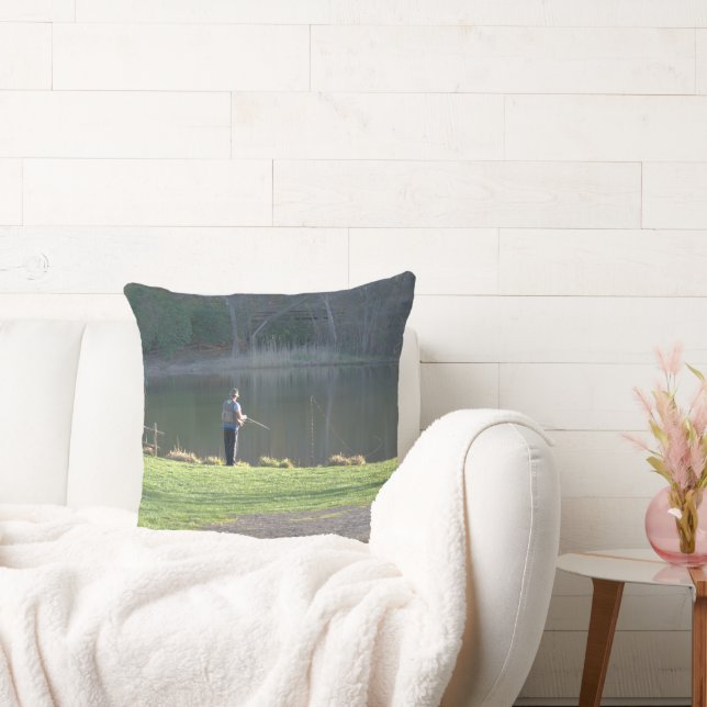 Coussin Pêche à l'étang un jour de farniente (Canapé)