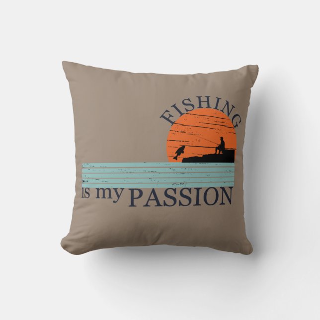 Coussin Pêche amusante disant (Recto)