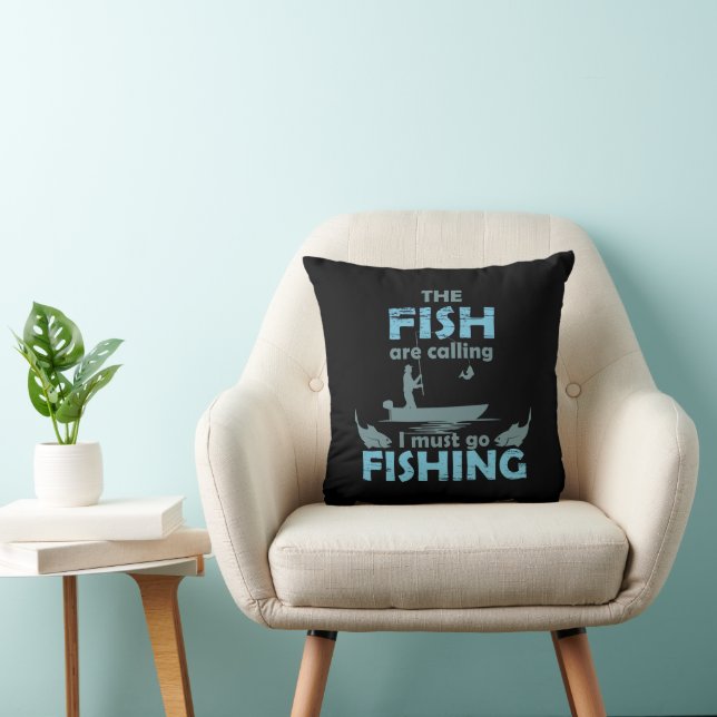 Coussin Pêche amusante disant (Chaise)