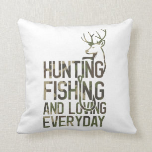 Coussin Pêche Amusante Et Chasse Au Camo Chasseur
