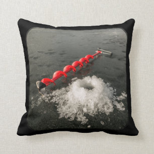 Coussin Pêche de glace