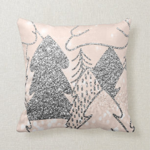 Coussin Pêche d'hiver de gris argenté de parties