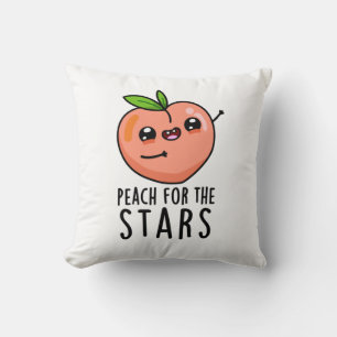 Coussin Pêche Pour Les Étoiles Drôle Fruit Pun
