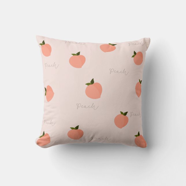 Coussin Pêcher Pêche  (Recto)