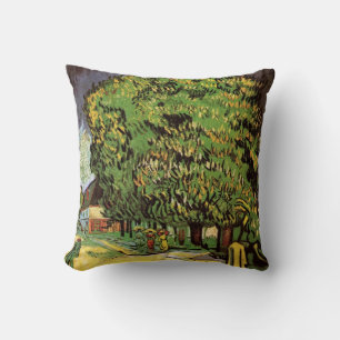 Coussin Pêchers en fleurs de Vincent van Gogh