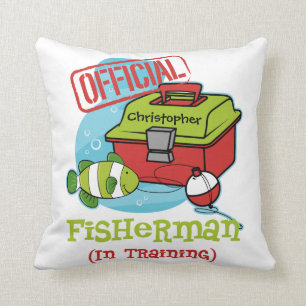 Coussin Pêcheur de garçon dans la formation