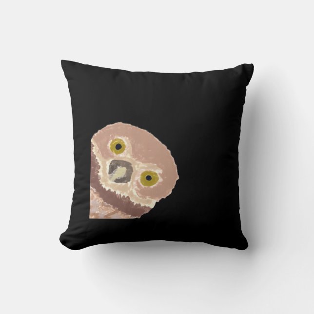Coussin Peekabo Drôle Conception Pour Halloween (Recto)