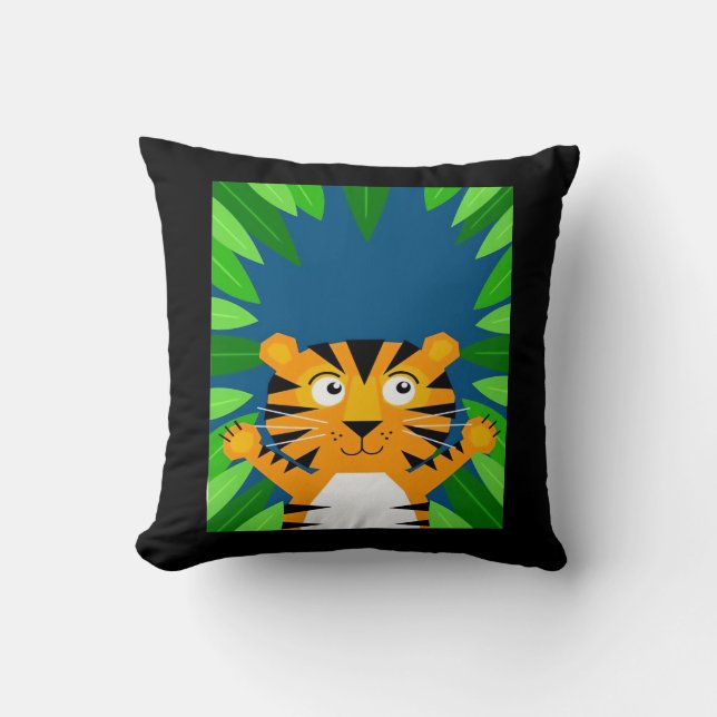 Coussin Peekabo Tiger (Recto)