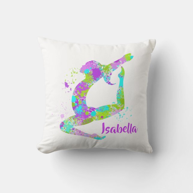 Coussin Peignez le carreau de gymnastique d'éclaboussure (Recto)