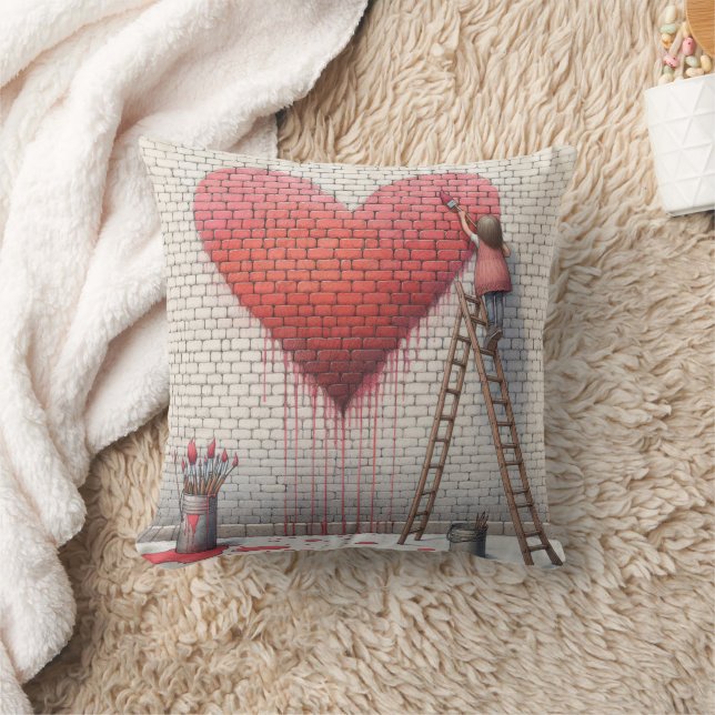 Coussin Peindre une fresque cardiaque (Couverture)