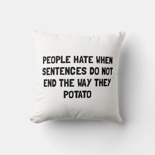 Coussin Peines de pomme de terre (Recto)