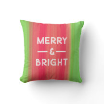 Peint à la main vert et rouge Merry and Bright