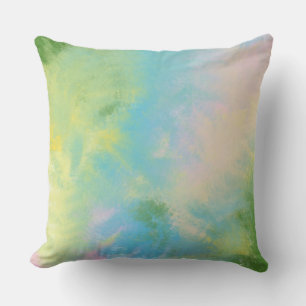 Coussin peinture à l'huile abstraite