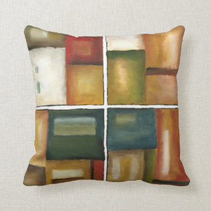 Coussin Peinture à quatre panneaux par Jennifer Goldberger