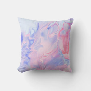 COUSSIN PEINTURE ABSTRAITE BLEUE ET BLANCHE 5