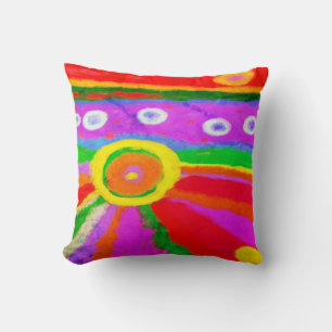 Coussin Peinture Abstraite colorée
