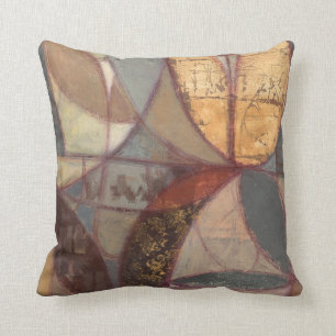 Coussin Peinture Abstraite de feuilles florales par Norman