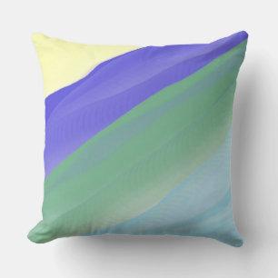 Coussin peinture abstraite moderne