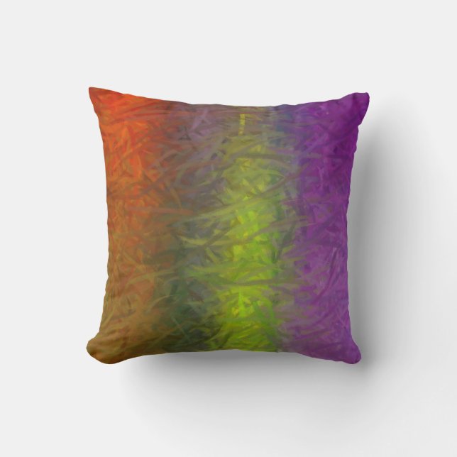 Coussin Peinture Abstraite multicolores 2 (Recto)