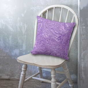 Coussin Peinture Abstraite violet humide