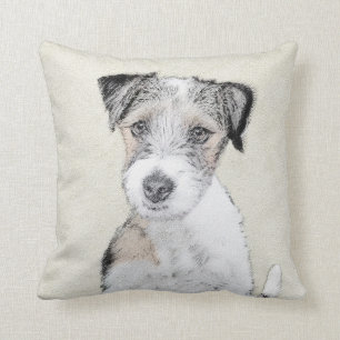 Coussin Peinture approximative de Russell Terrier - art