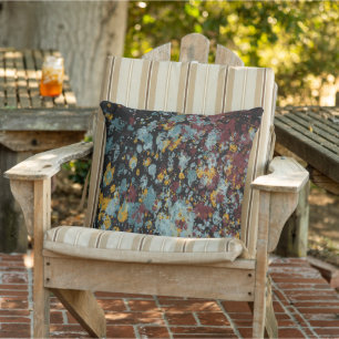 Coussin Peinture artistique abstraite de graffiti éclabous