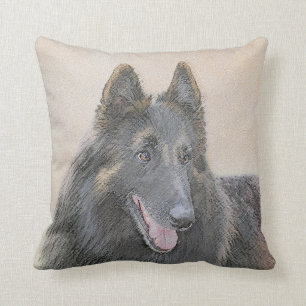 Coussin Peinture belge Tervuren - Beau art original de chi