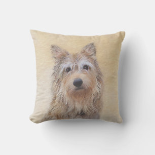 Coussin Peinture Berger Picard - Joli art original chien